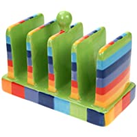 Windhorse Rainbow - Tostadas de cerámica con rayas